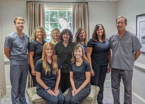 The smiling team at Myers Park Dental Partners in Charlotte, NC